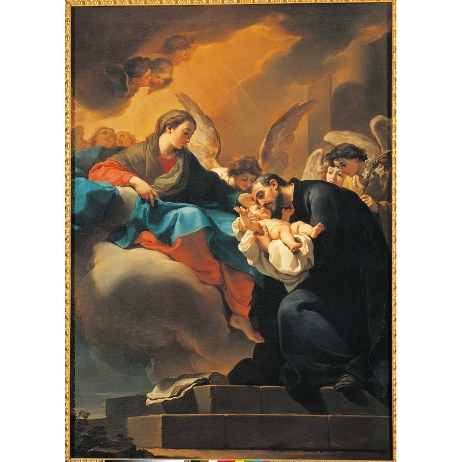 Madonna With Child And St Cajetan Poster Print Image 1