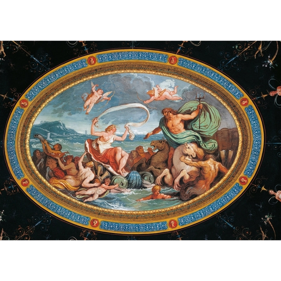 The Marriage Of Poseidon And Amphitrite Poster Print Image 1