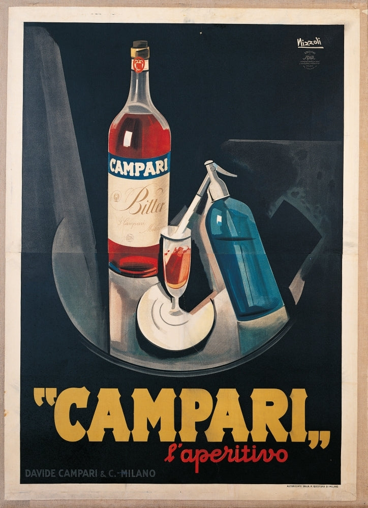 Poster Advertising Campari Laperitivo Poster Print Image 1