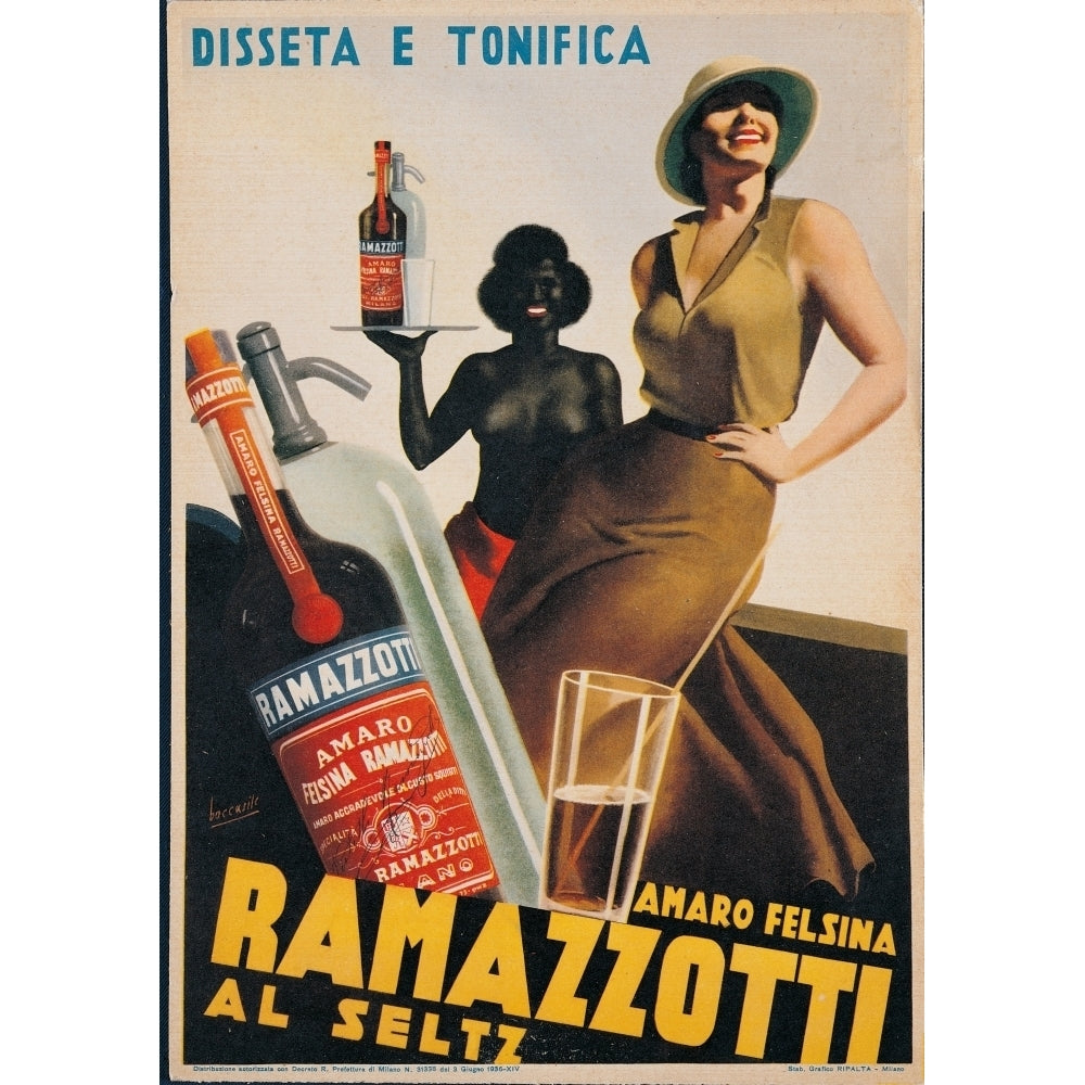 Advertising Poster For Amaro Felsina Ramazzotti Poster Print Image 2