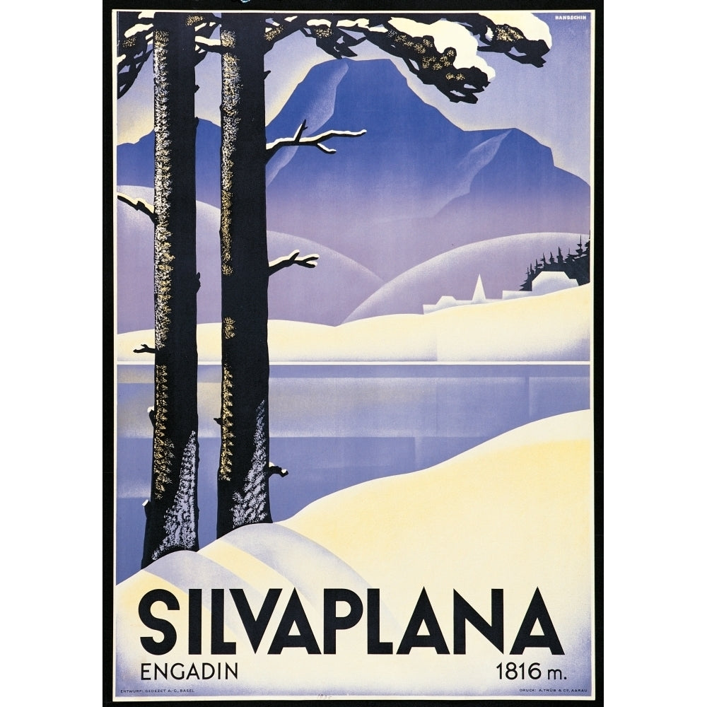 Advertising Poster Silvaplana Poster Print Image 1