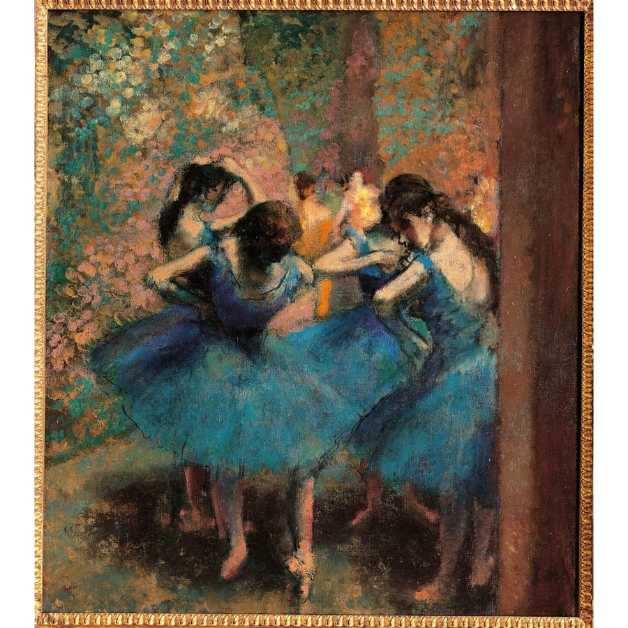 Dancers In Blue Poster Print Image 1