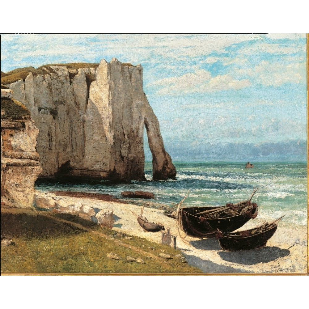 The Cliff At Etretat After The Storm Poster Print Image 1