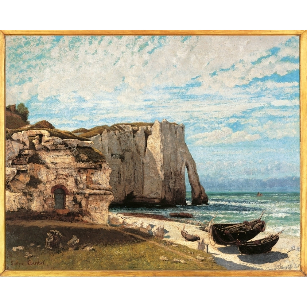 The Cliff At Etretat After The Storm Poster Print Image 2