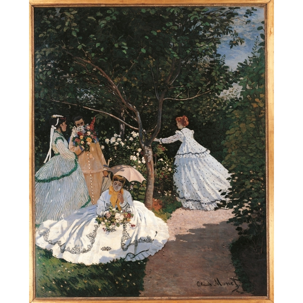 Women In The Garden Poster Print Image 2