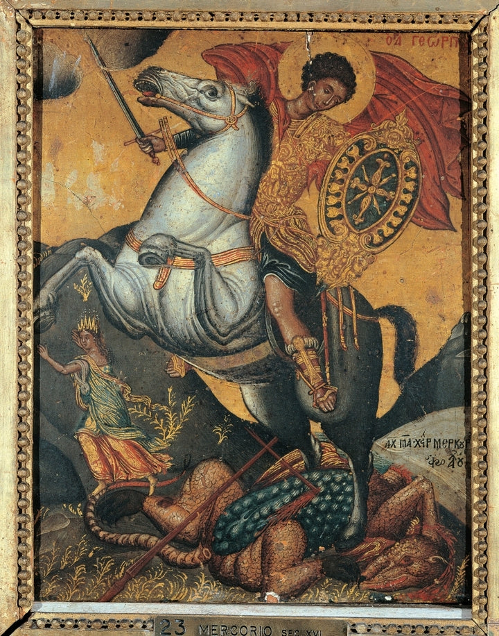 St George And The Dragon Poster Print Image 1