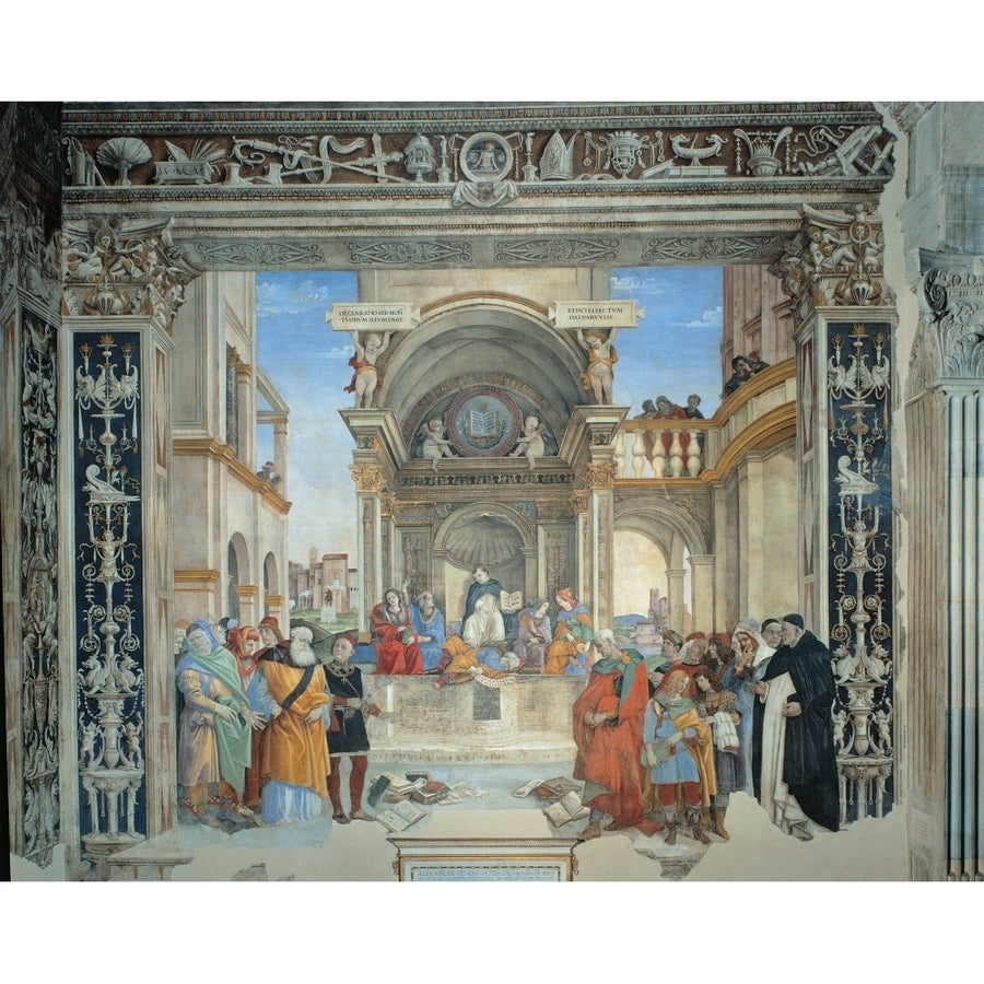 Triumph Of St Thomas Aquinas Poster Print Image 1