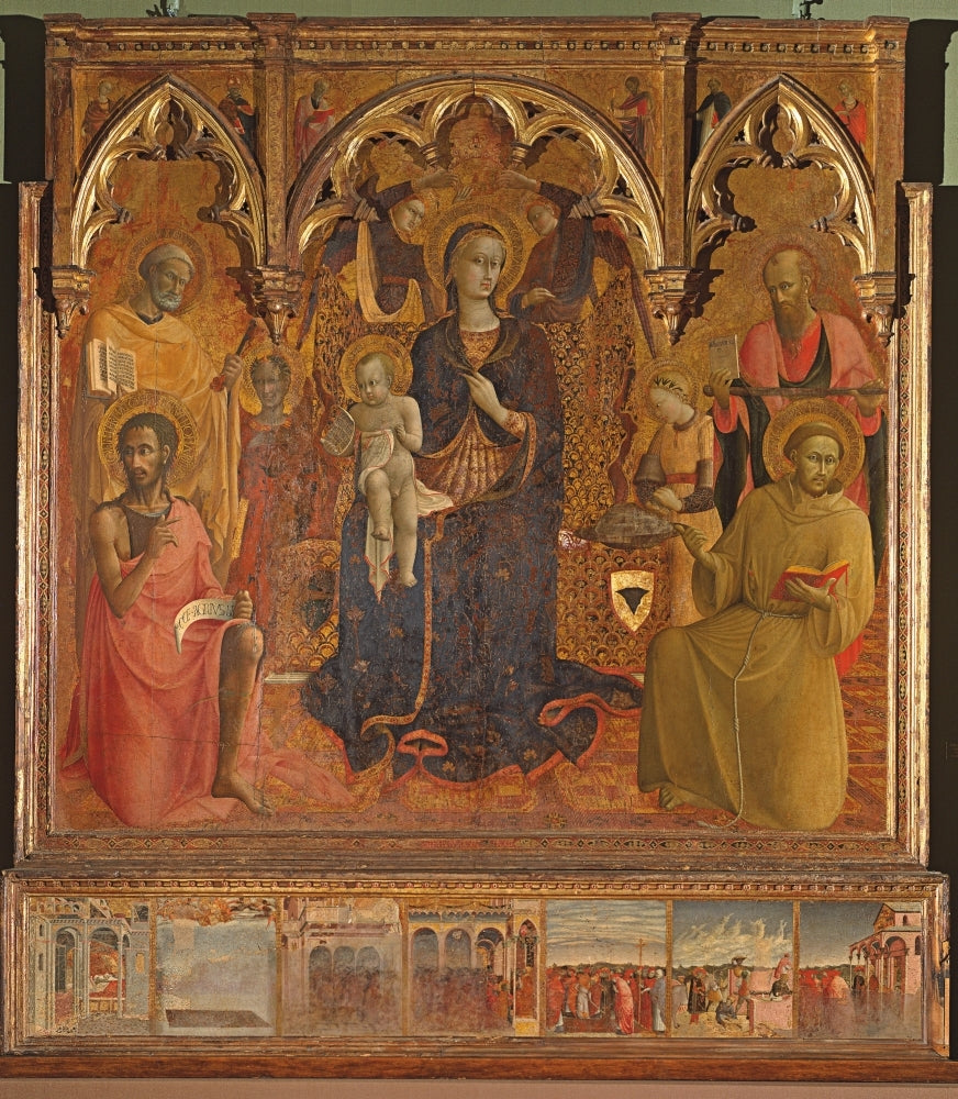 Polyptych Of Our Lady Of The Snow Poster Print Image 1