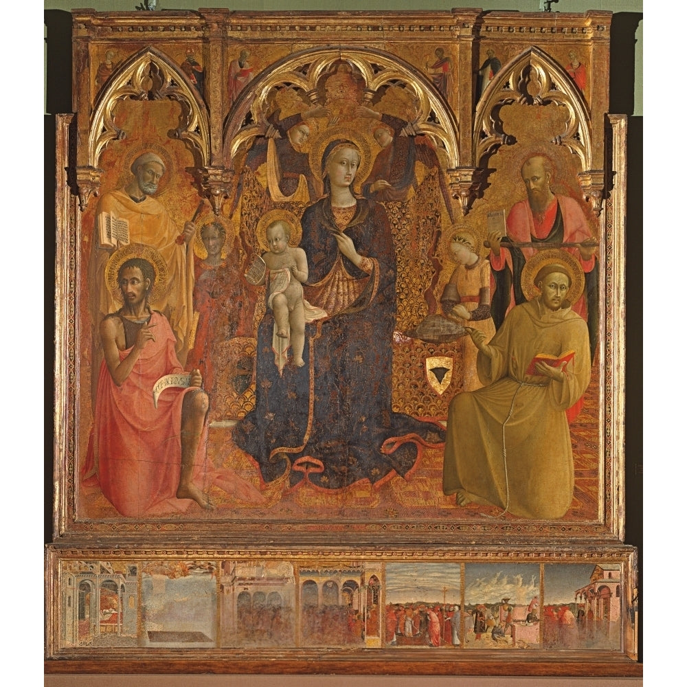 Polyptych Of Our Lady Of The Snow Poster Print Image 2