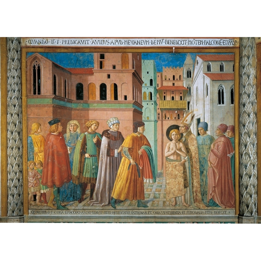 Scenes From The Life Of St Francis Renunciation Of Paternal Wealth Poster Print Image 1