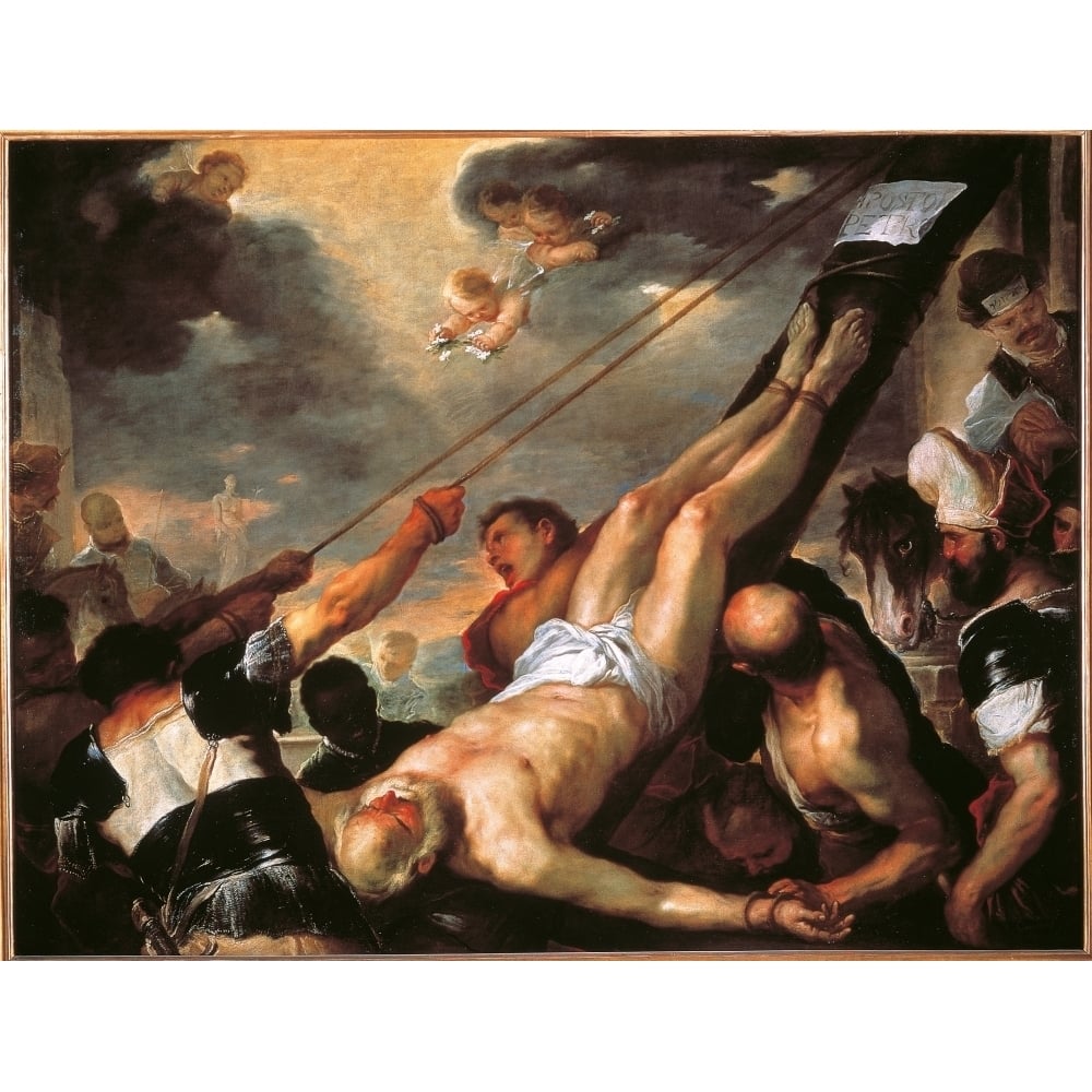 Crucifixion Of St Peter Poster Print Image 1