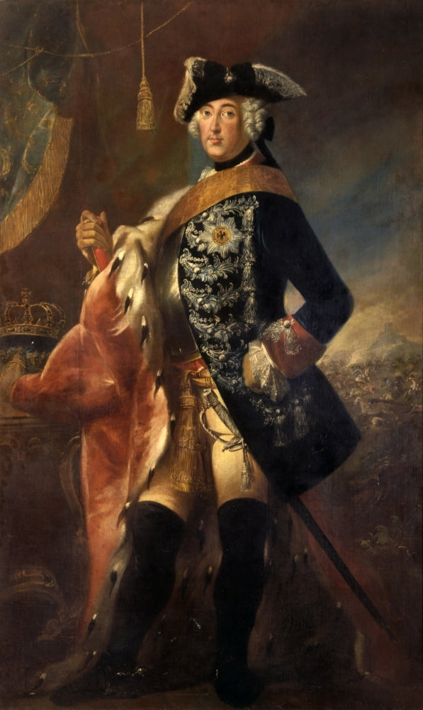 Portrait Of Frederick Ii Of Prussia Called The Great Poster Print Image 1