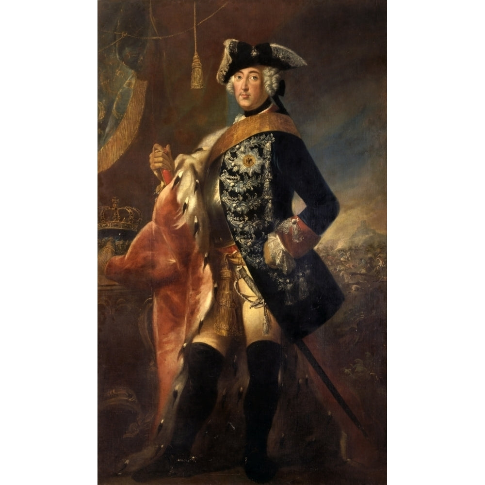 Portrait Of Frederick Ii Of Prussia Called The Great Poster Print Image 2