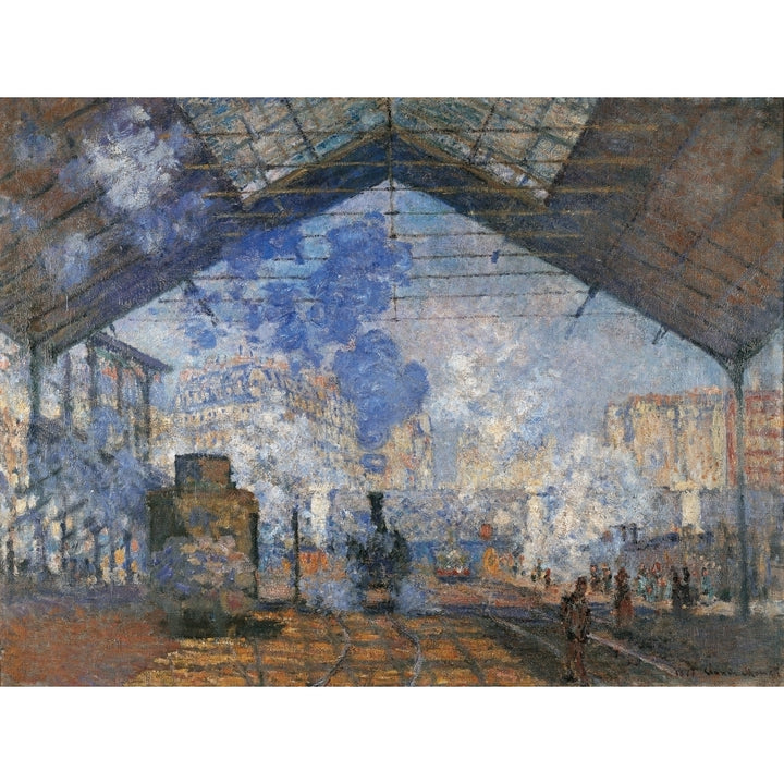 Saint Lazare Station Poster Print Image 1