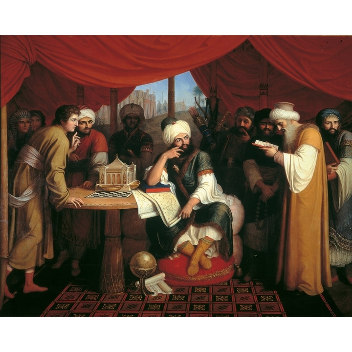 Harun Al-Rashid In His Tent With The Wise Men From The East Poster Print Image 2