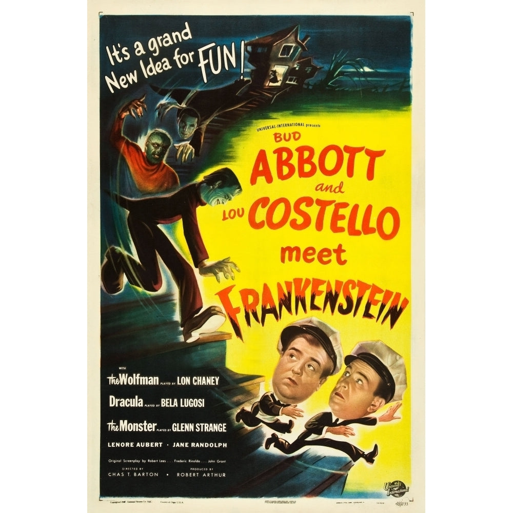 Abbott And Costello Meet Frankenstein Lou Costello Bud Abbott 1948 Movie Poster Masterprint Image 1