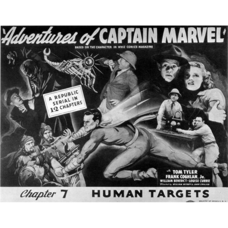 The Adventures Of Captain Marvel Tom Tyler 1941. Movie Poster Masterprint Image 1