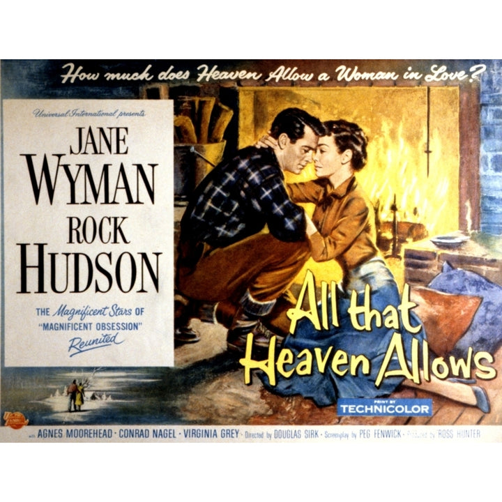 All That Heaven Allows Rock Hudson Jane Wyman 1955. Movie Poster Masterprint Image 1