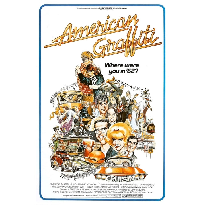 American Graffiti 1973 Movie Poster Masterprint Image 1