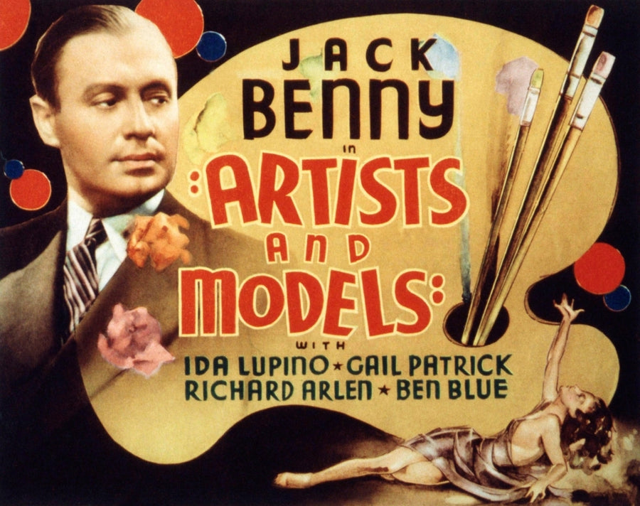 Artists And Models Jack Benny 1937 Movie Poster Masterprint Image 1