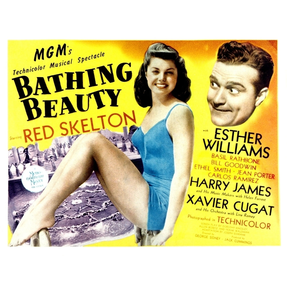 Bathing Beauty Esther Williams Red Skelton 1944 Movie Poster Masterprint Image 1