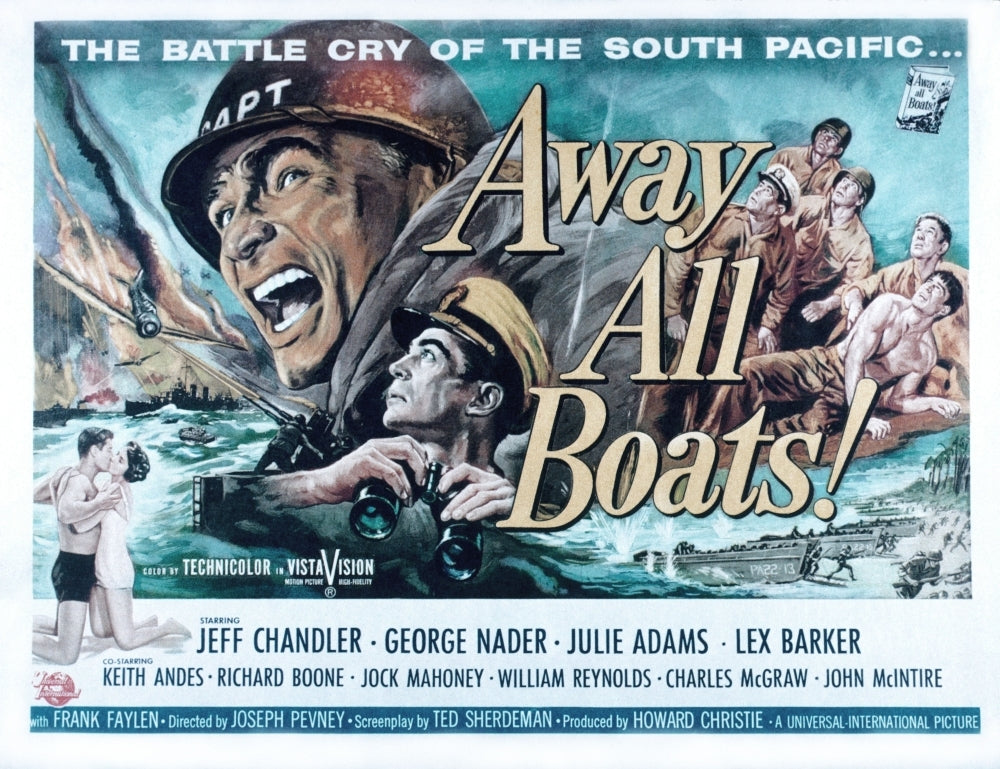 Away All Boats Jeff Chandler George Nader 1956 Movie Poster Masterprint Image 1