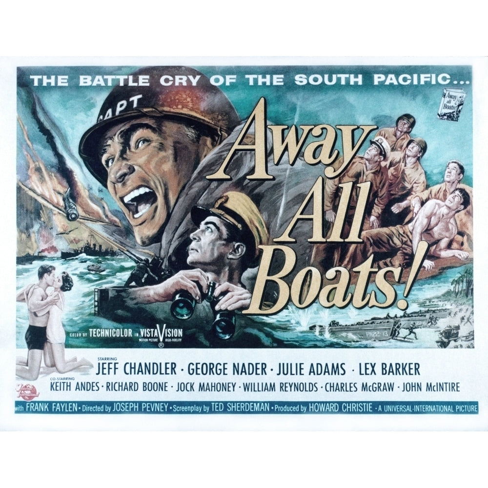 Away All Boats Jeff Chandler George Nader 1956 Movie Poster Masterprint Image 2