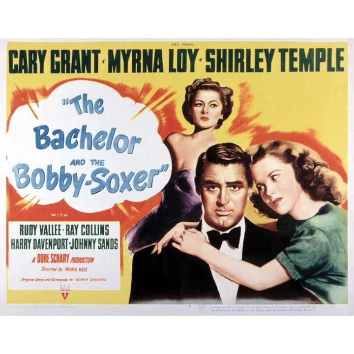 The Bachelor And The Bobby-Soxer Cary Grant Shirley Temple Myrna Loy 1947. Movie Poster Masterprint Image 2