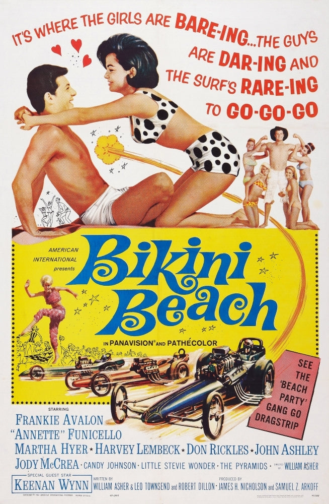 Bikini Beach Us Poster Art Frankie Avalon Annette Funicello 1964 Movie Poster Masterprint Image 1