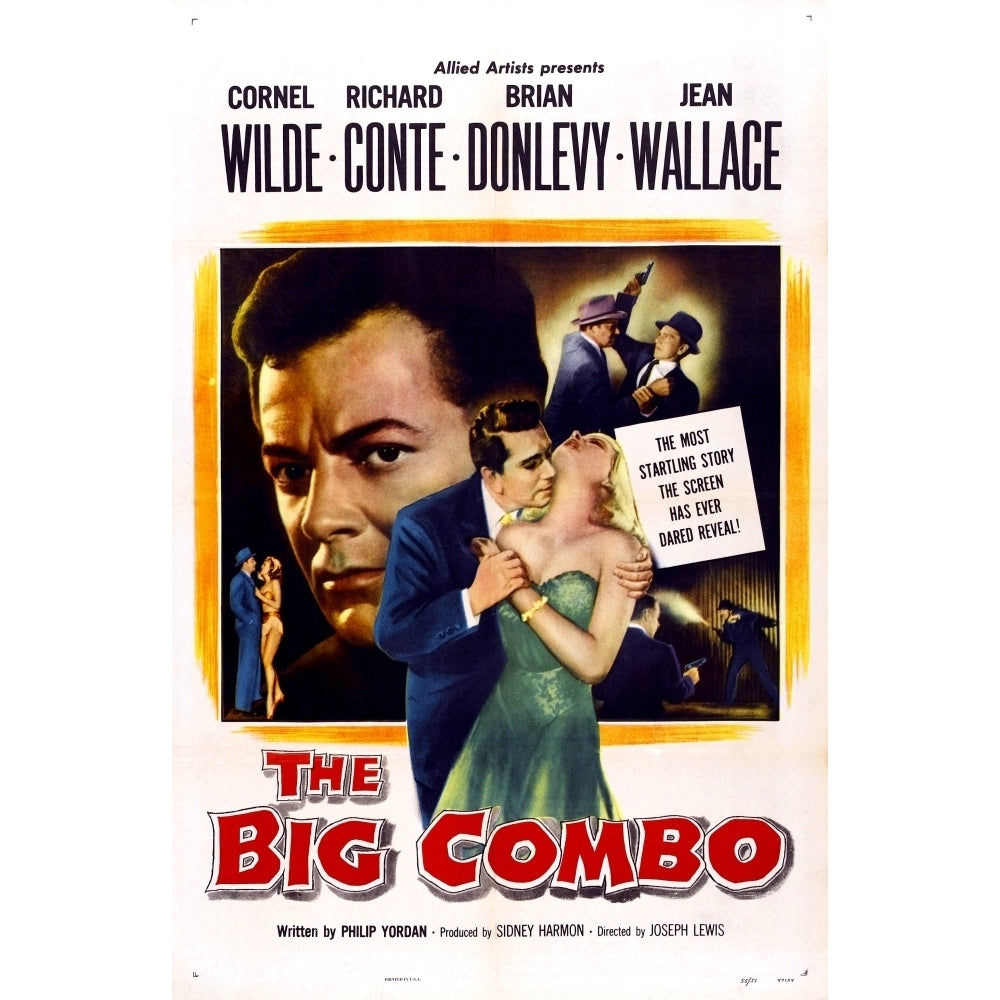 The Big Combo Cornel Wilde Richard Conte Jean Wallace 1955 Movie Poster Masterprint Image 2