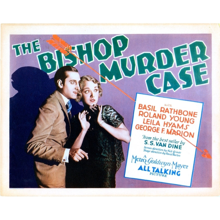 The Bishop Murder Case Us Poster From Left: Basil Rathbone Leila Hyams 1930 Movie Poster Masterprint Image 2