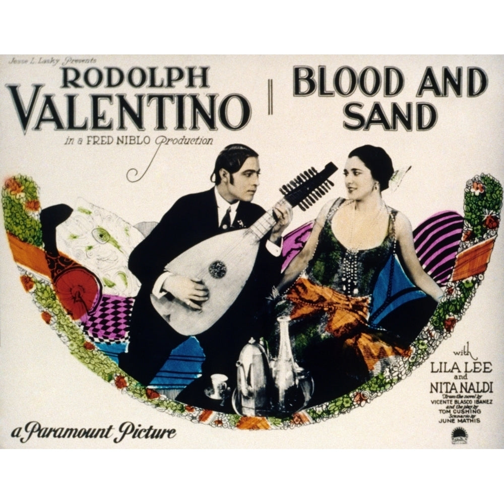 Blood And Sand Rudolph Valentino Nita Naldi 1922 Movie Poster Masterprint Image 2