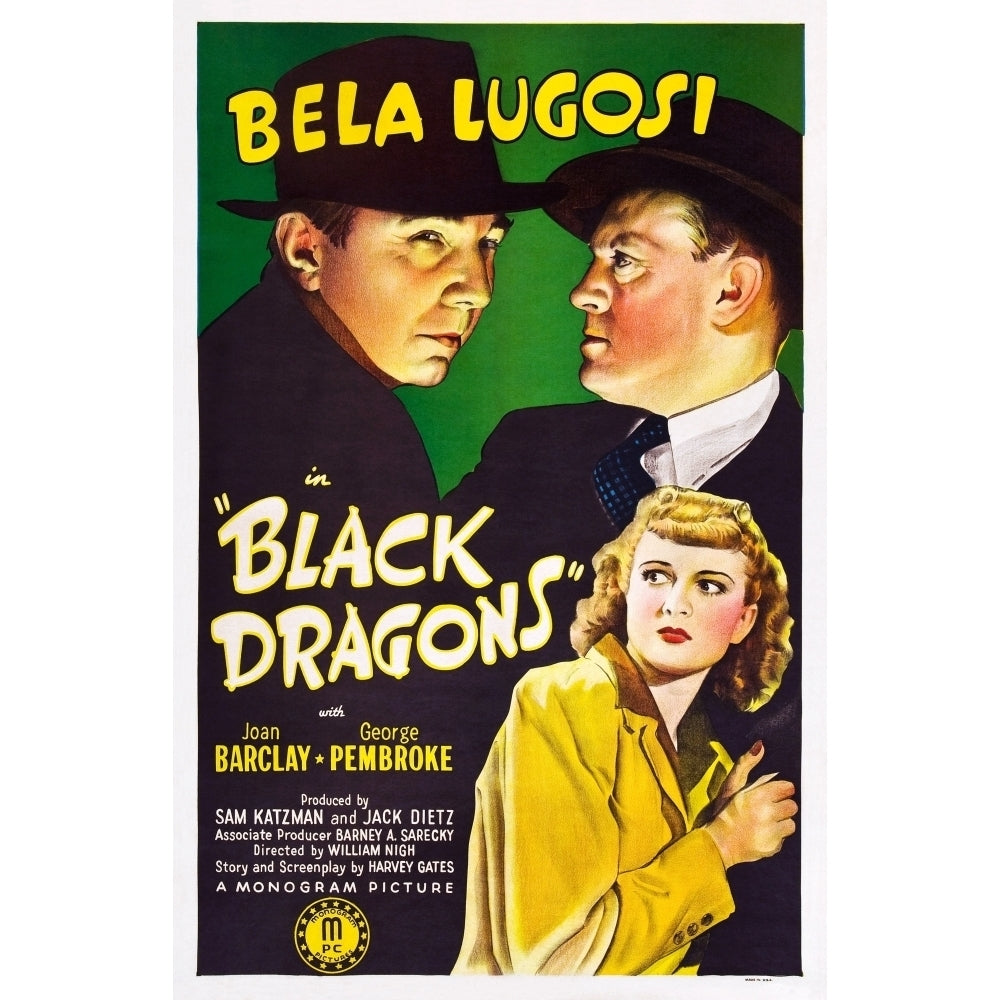 Black Dragons Bela Lugosi Joan Barclay 1942 Movie Poster Masterprint Image 2