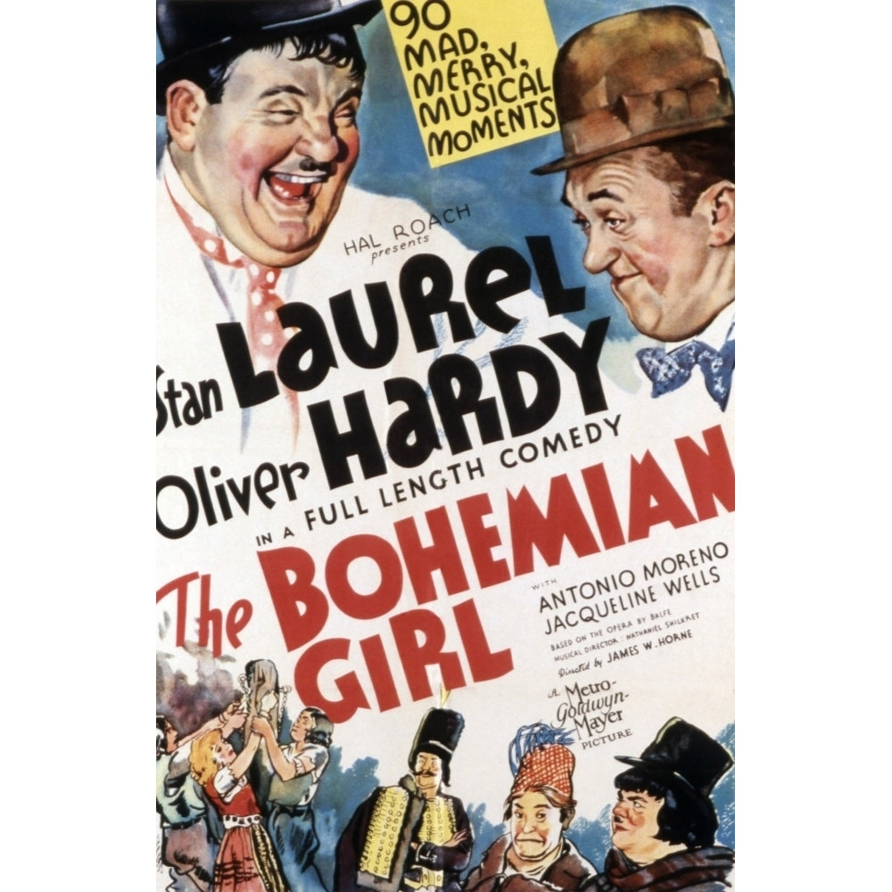 The Bohemian Girl Oliver Hardy Stan Laurel 1936 Movie Poster Masterprint Image 2