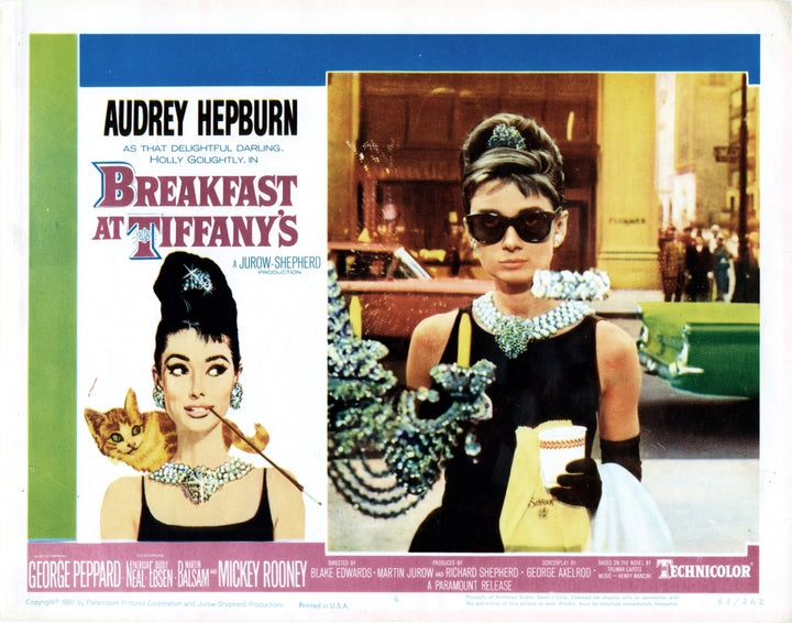 Breakfast At TiffanyS Us Lobbycard Audrey Hepburn 1961 Movie Poster Masterprint Image 1