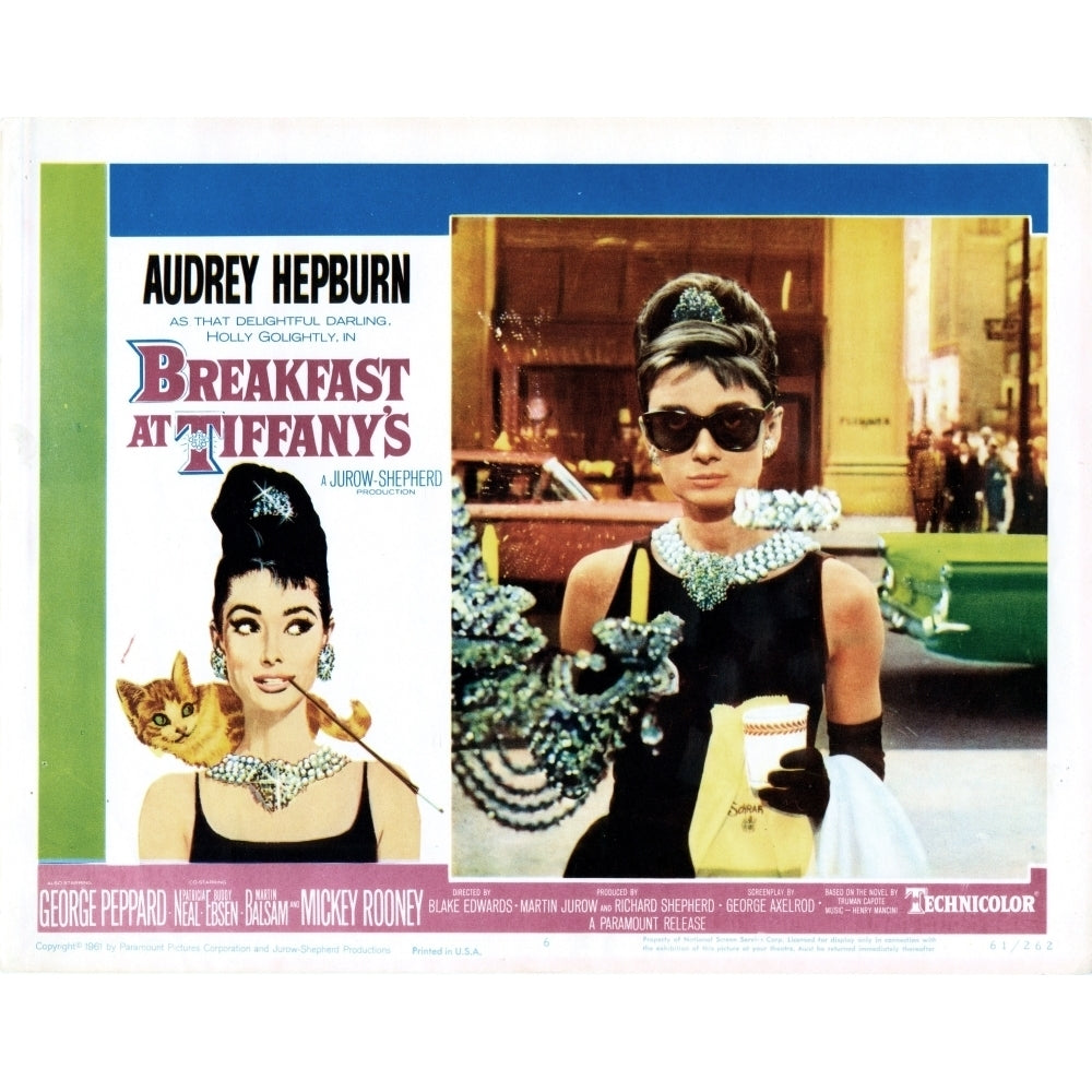 Breakfast At TiffanyS Us Lobbycard Audrey Hepburn 1961 Movie Poster Masterprint Image 2