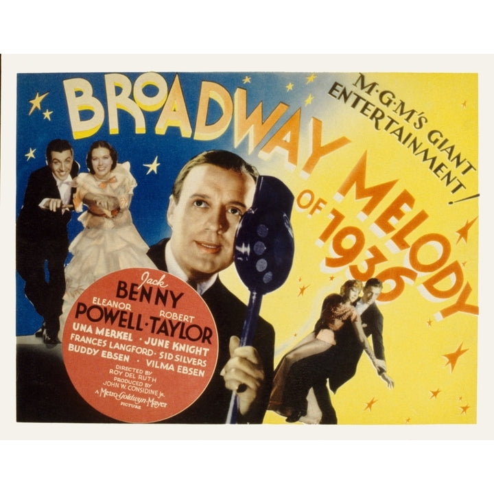 Broadway Melody Of 1936 Eleanor Powell Robert Taylor Jack Benny 1935 Movie Poster Masterprint Image 1