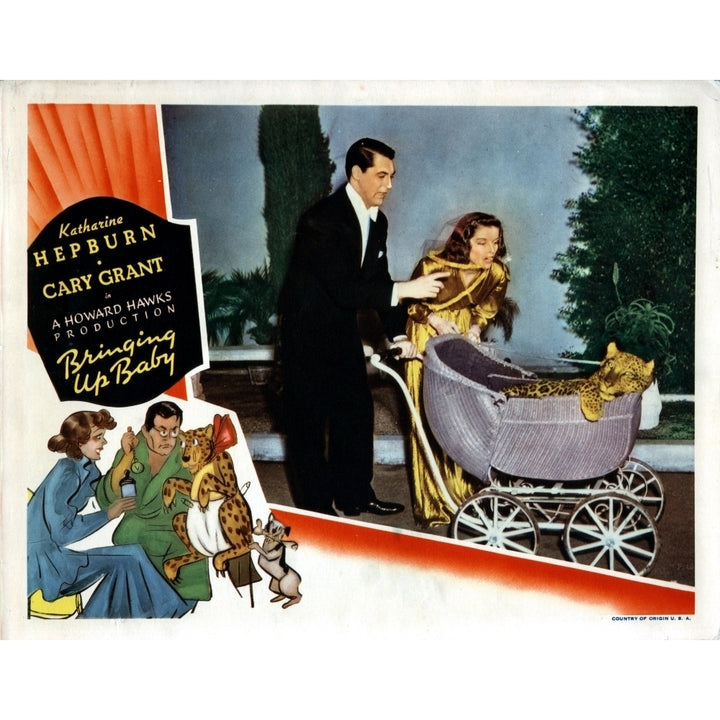 Bringing Up Baby From Left Cary Grant Katharine Hepburn 1938 Movie Poster Masterprint Image 1