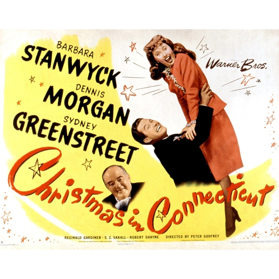 Christmas In Connecticut Sydney Greenstreet Dennis Morgan Barbara Stanwyck 1945 Movie Poster Masterprint Image 1