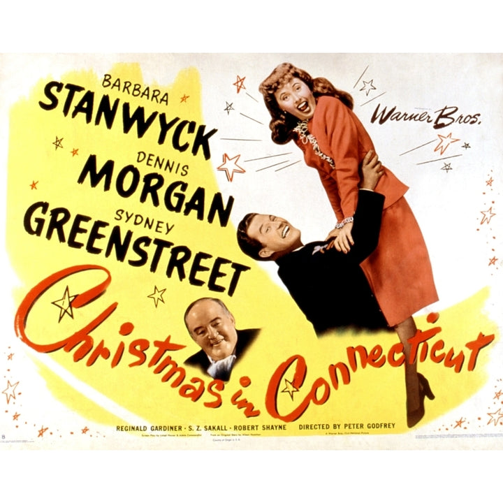 Christmas In Connecticut Sydney Greenstreet Dennis Morgan Barbara Stanwyck 1945 Movie Poster Masterprint Image 2