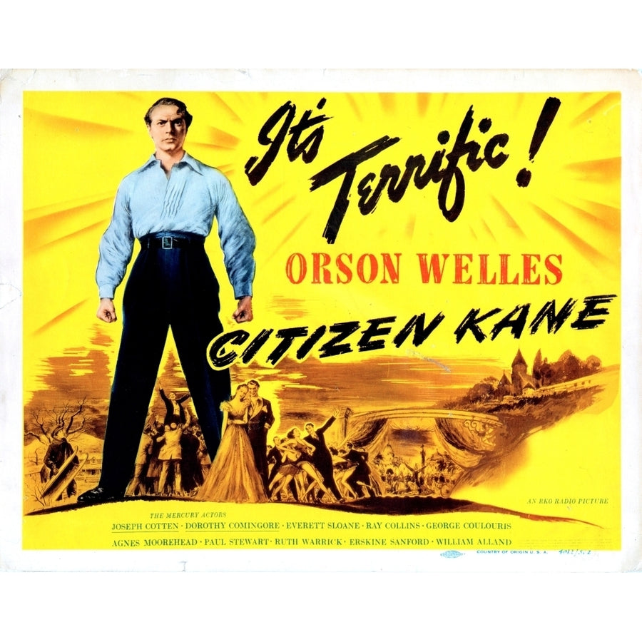 Citizen Kane Us Poster Orson Welles 1941 Movie Poster Masterprint Image 1