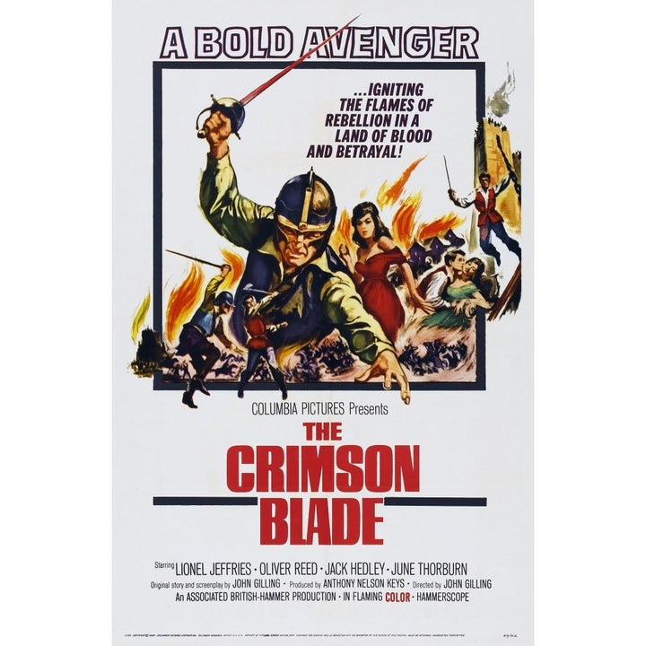 The Crimson Blade Us Poster Art 1963 Movie Poster Masterprint Image 1