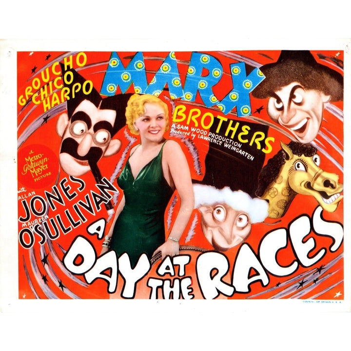 A Day At The Races Poster Art The Marx Brothers Esther Muir 1937 Movie Poster Masterprint Image 2