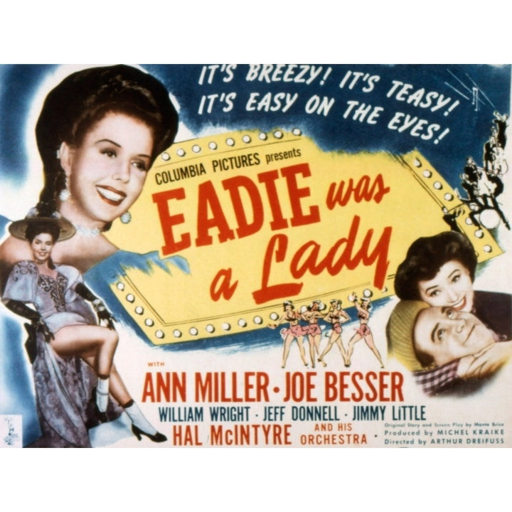 Eadie Was A Lady Ann Miller Joe Besser Jeff Donnell 1945 Movie Poster Masterprint Image 1