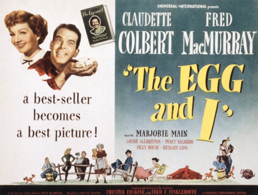 The Egg And I Claudette Colbert Fred Macmurray 1947 Movie Poster Masterprint Image 1