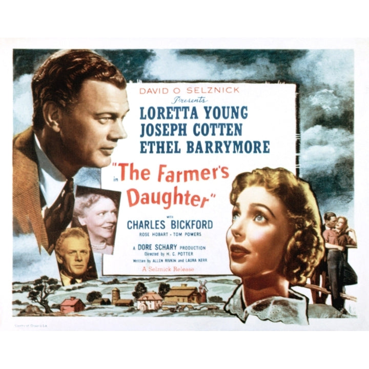 The FarmerS Daughter Joseph Cotton Loretta Young 1947 Movie Poster Masterprint Image 2