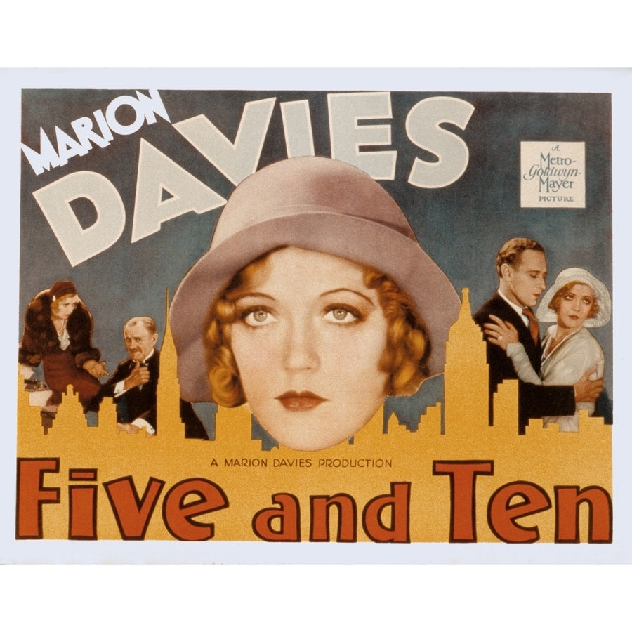 Five And Ten Marion Davies Richard Bennett Leslie Howard 1931 Movie Poster Masterprint Image 1