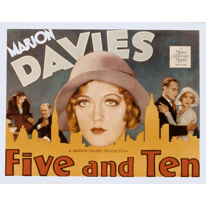 Five And Ten Marion Davies Richard Bennett Leslie Howard 1931 Movie Poster Masterprint Image 2