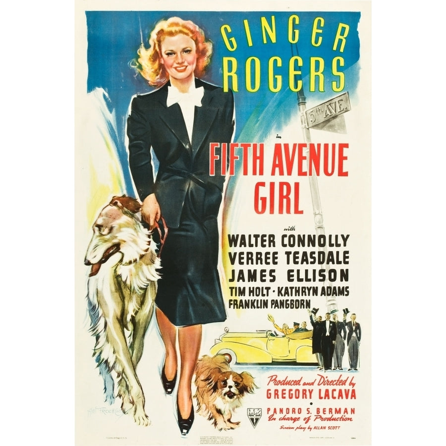 Fifth Avenue Girl Ginger Rogers 1939 Movie Poster Masterprint Image 1