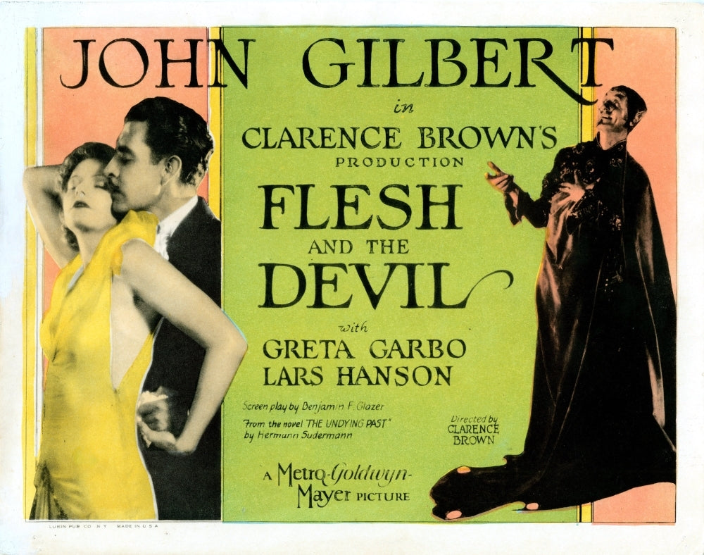 Flesh And The Devil Us Poster Greta Garbo John Gilbert 1926 Movie Poster Masterprint Image 1